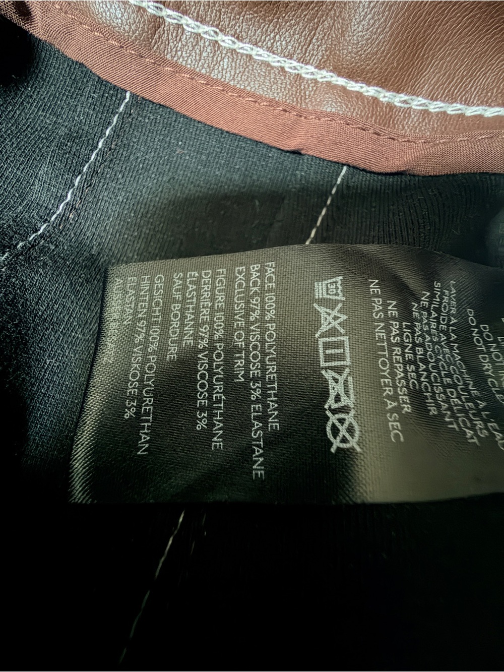 Maeve Cropped Faux-Leather Wide-Leg Pants in Dark Brown - Picture 12 of 13